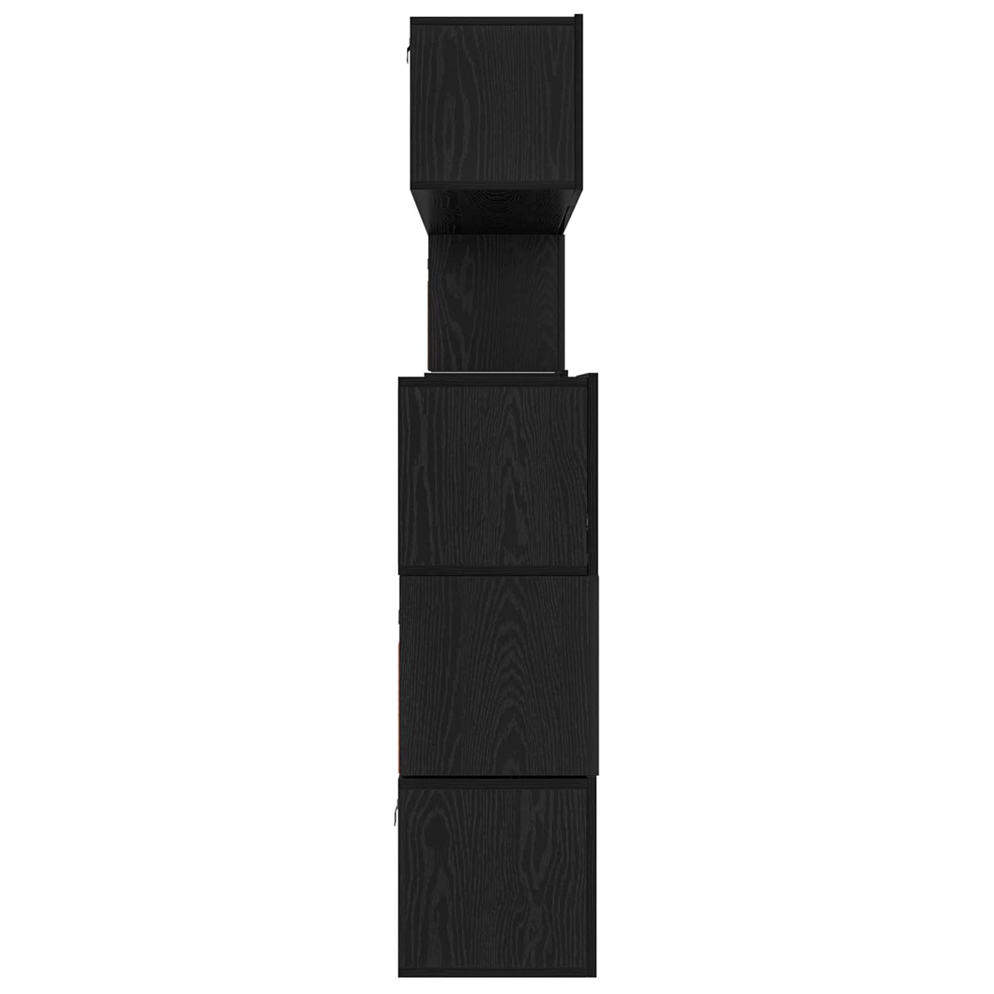 TV-Schrankset 8 pcs Schwarz Eichen-Optik Holzwerkstoff