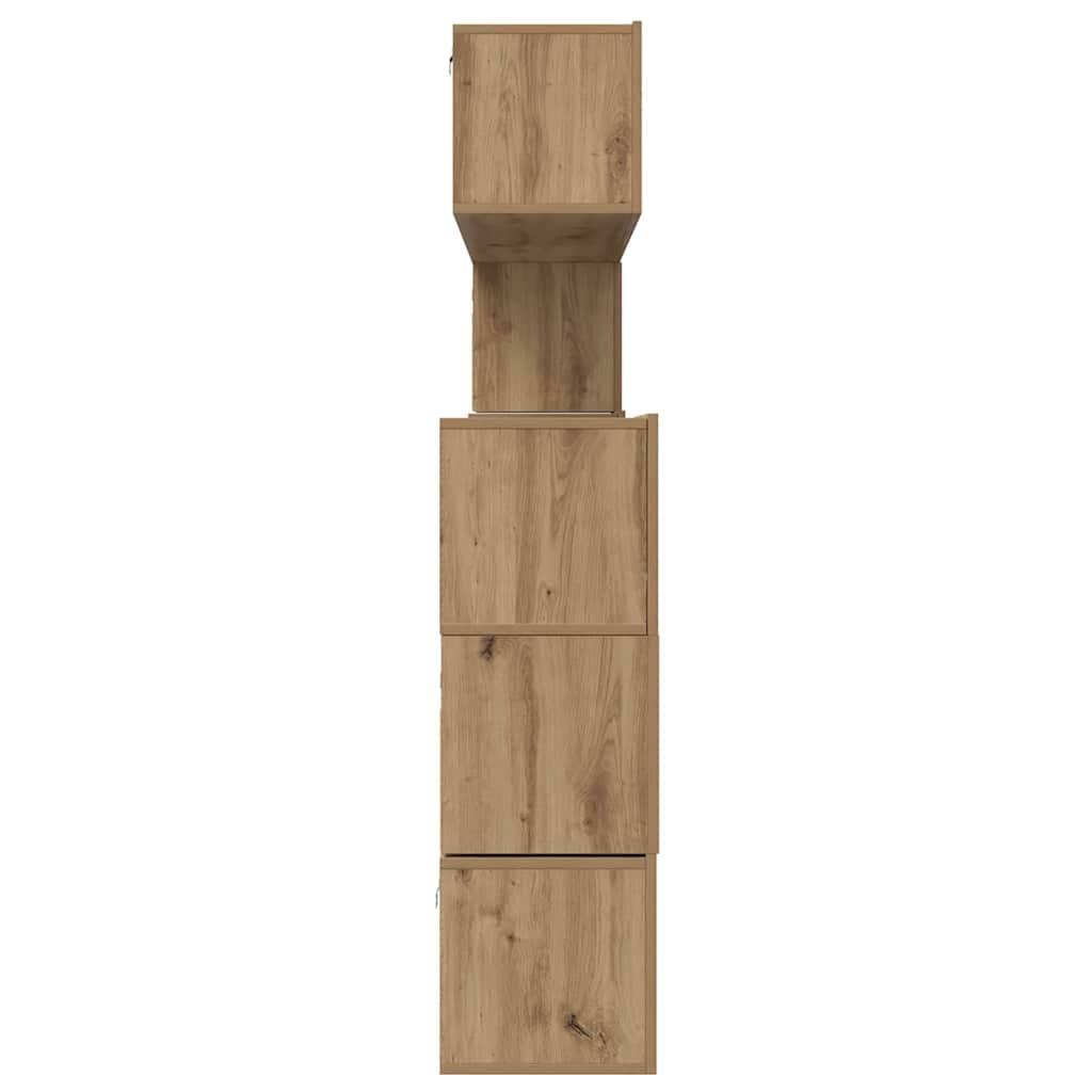 TV-Schrankset Wandmontiert 8 pcs Artisan-Eiche Holzwerkstoff