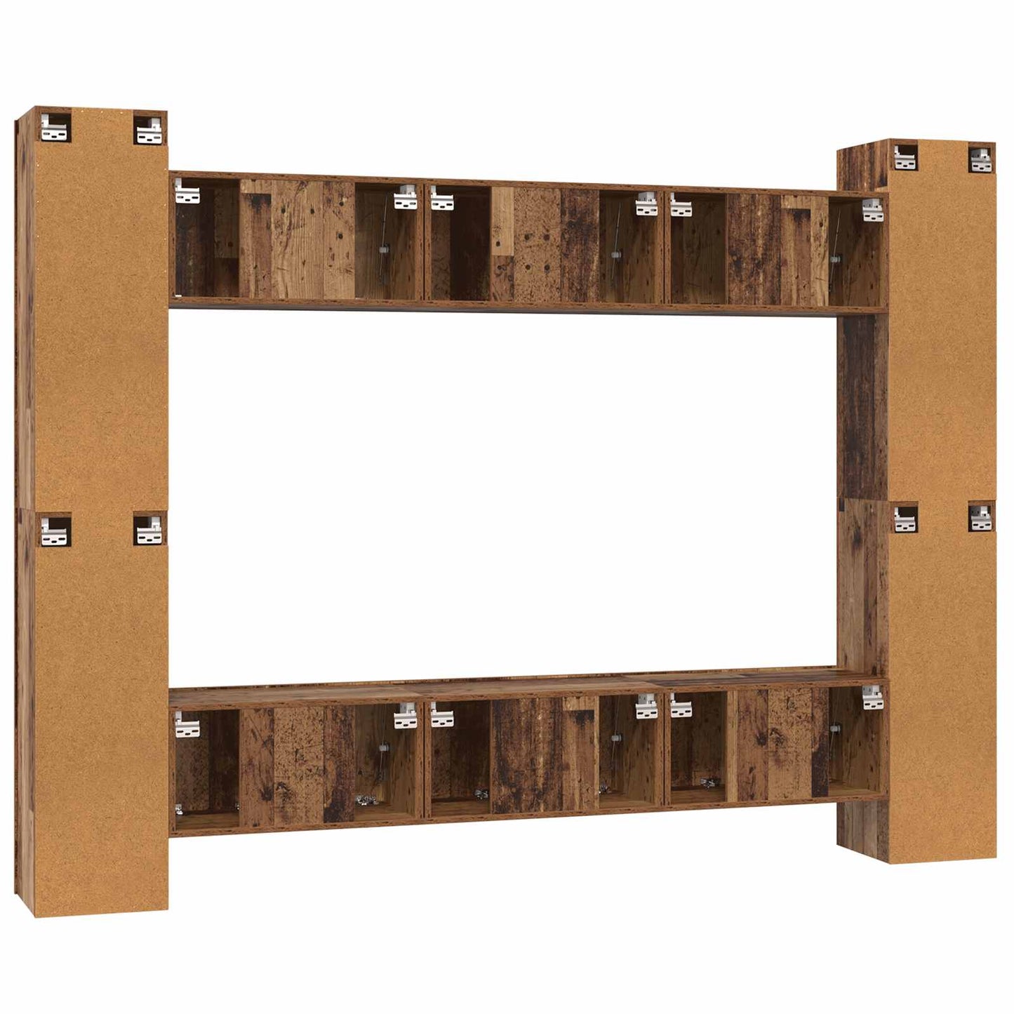 TV-Schrankset 10 pcs Altholz 30,5 x 30 x 90 cm Holzwerkstoff