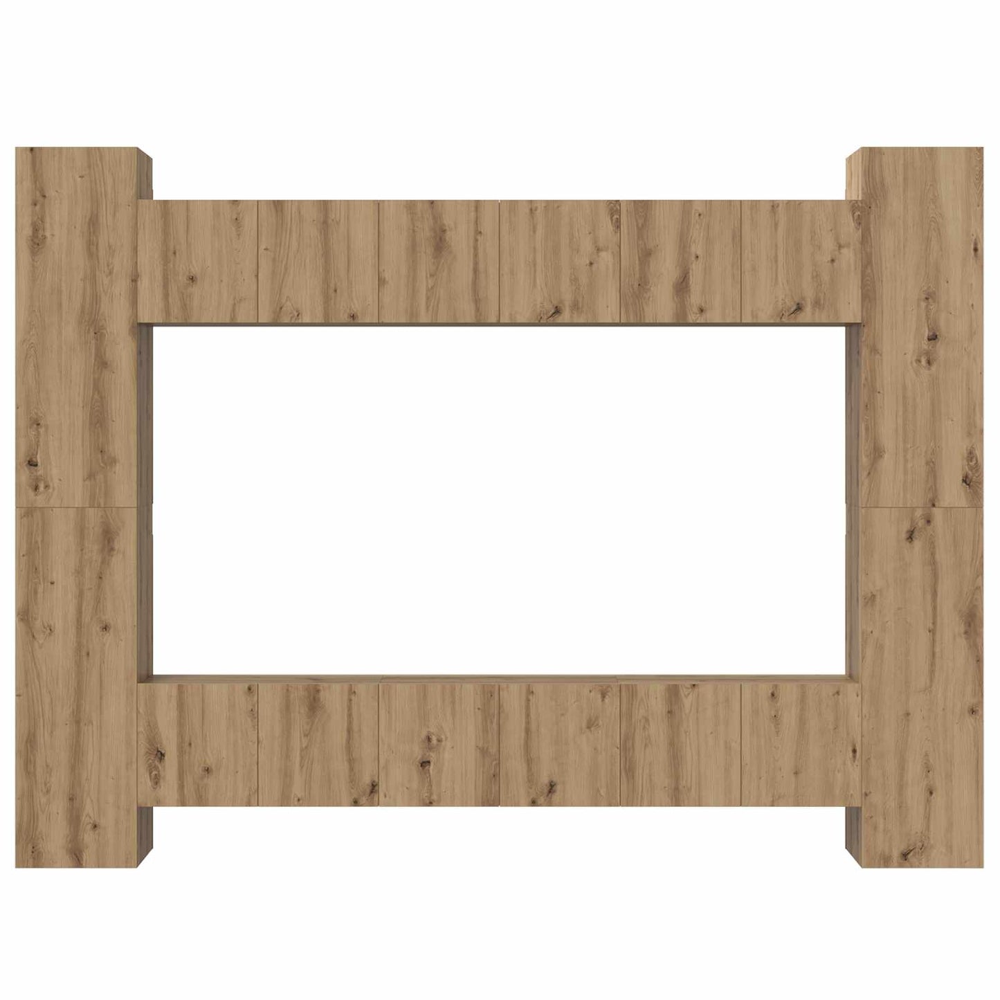 TV-Schrankset 10 pcs Artisan-Eiche 30,5 x 30 x 90 cm