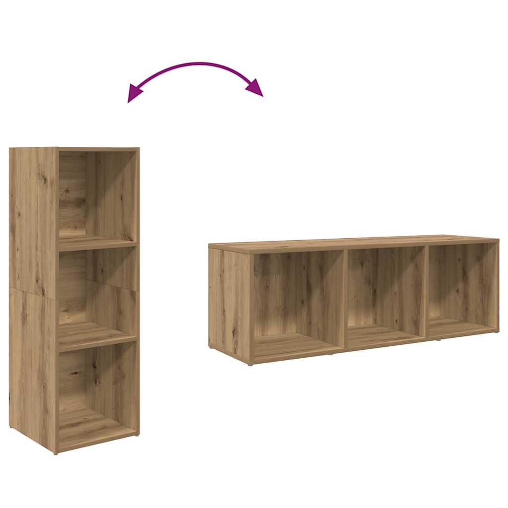 TV-Schrankset Wandmontiert 3 pcs Braun Holzwerkstoff