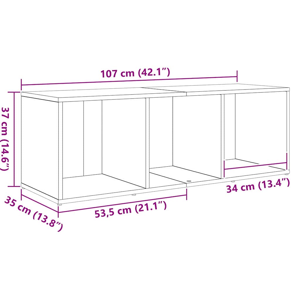 TV-Schrankset Wandmontiert 3 pcs Braun Holzwerkstoff