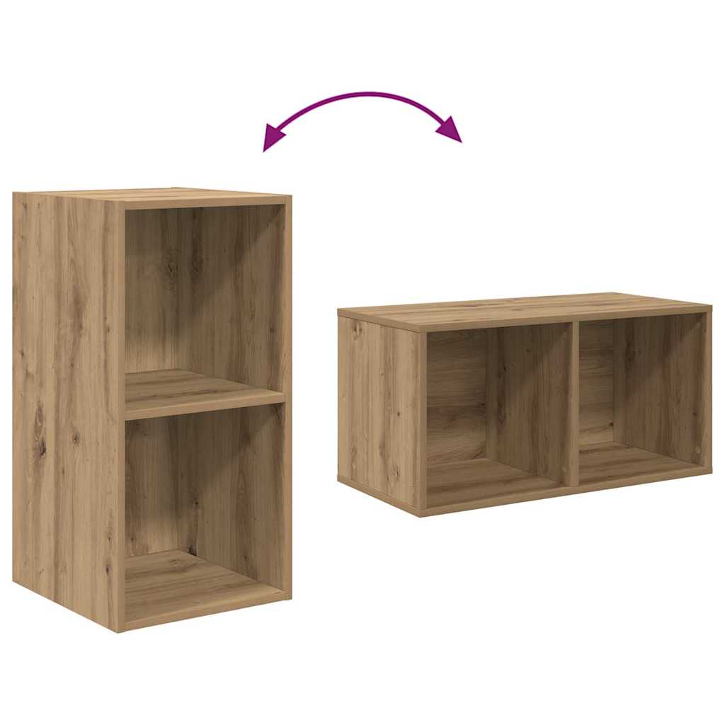 TV-Schrankset Wandmontiert 4 pcs Artisan-Eiche Holzwerkstoff