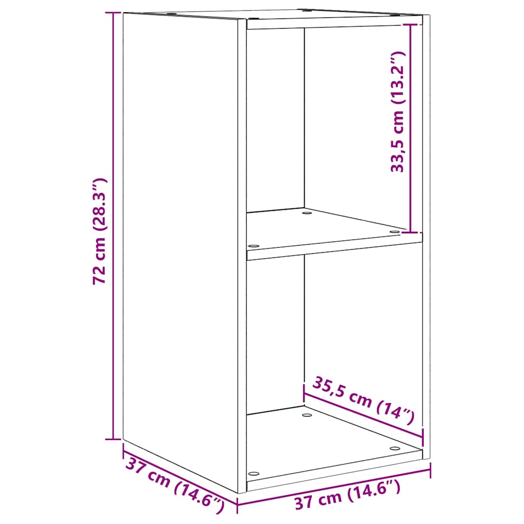 TV-Schrankset Wandmontiert 4 pcs Artisan-Eiche Holzwerkstoff