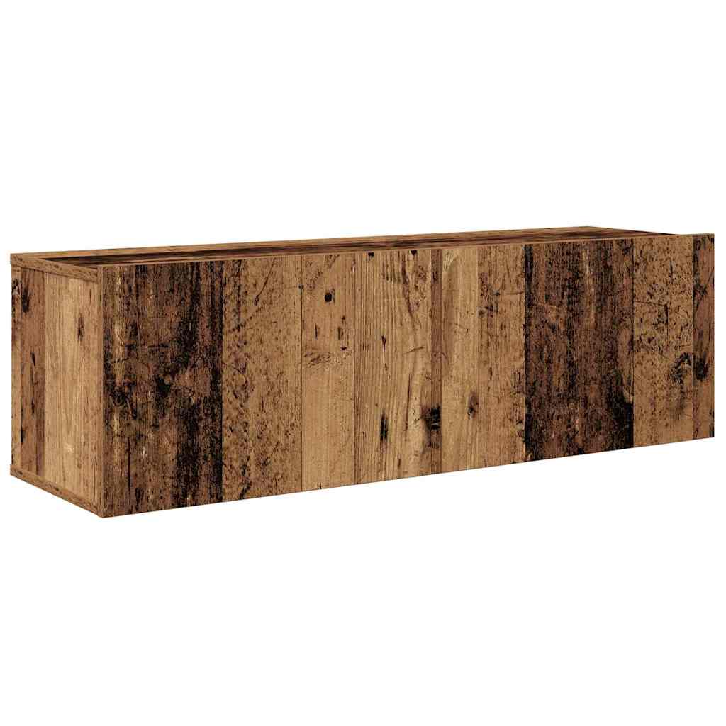 TV-Schrankset Wandmontiert 8 pcs Altholz Holzwerkstoff