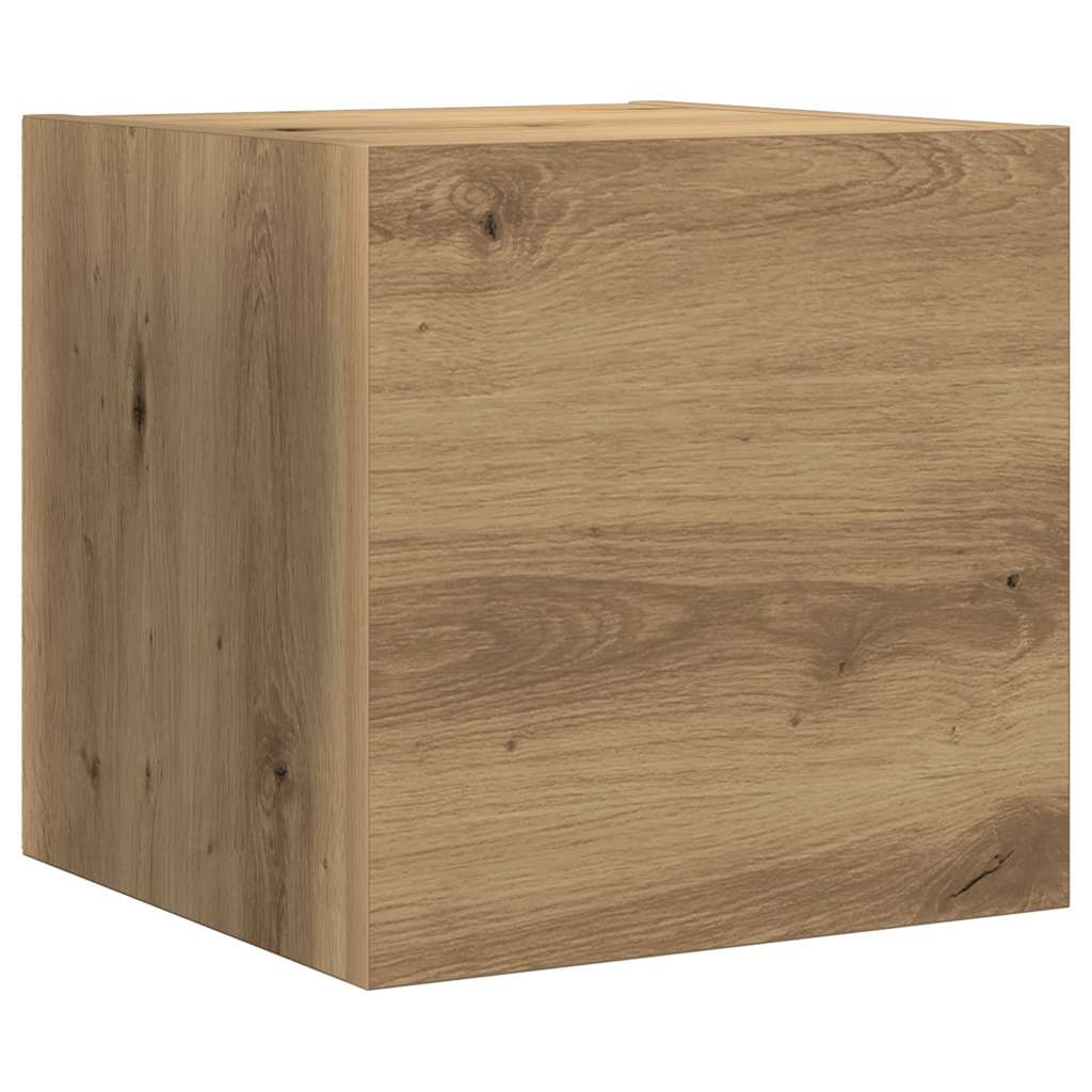 TV-Schrankset Wandmontiert 8 pcs Artisan-Eiche Holzwerkstoff