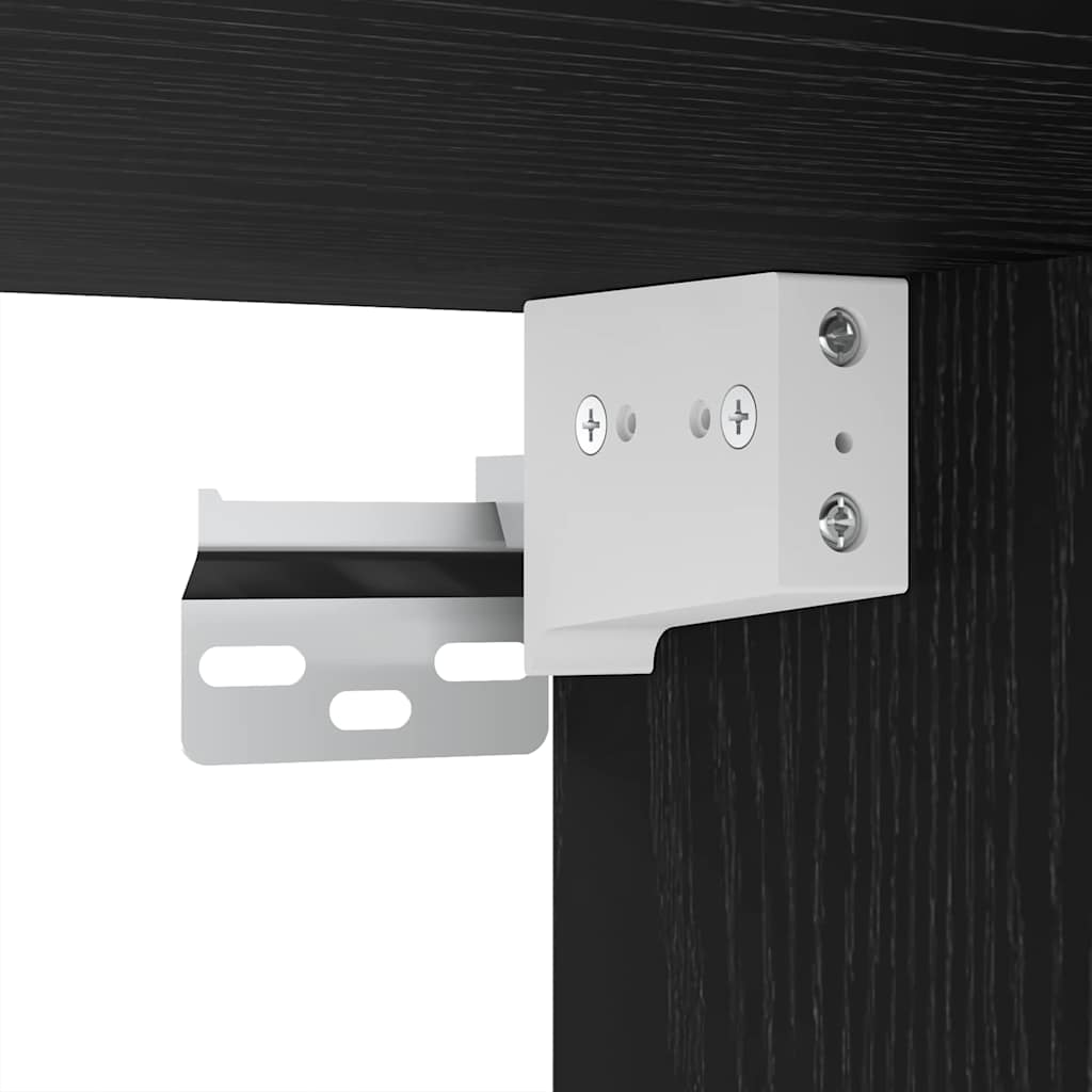 TV-Schrankset 8 pcs Schwarz Eichen-Optik Holzwerkstoff