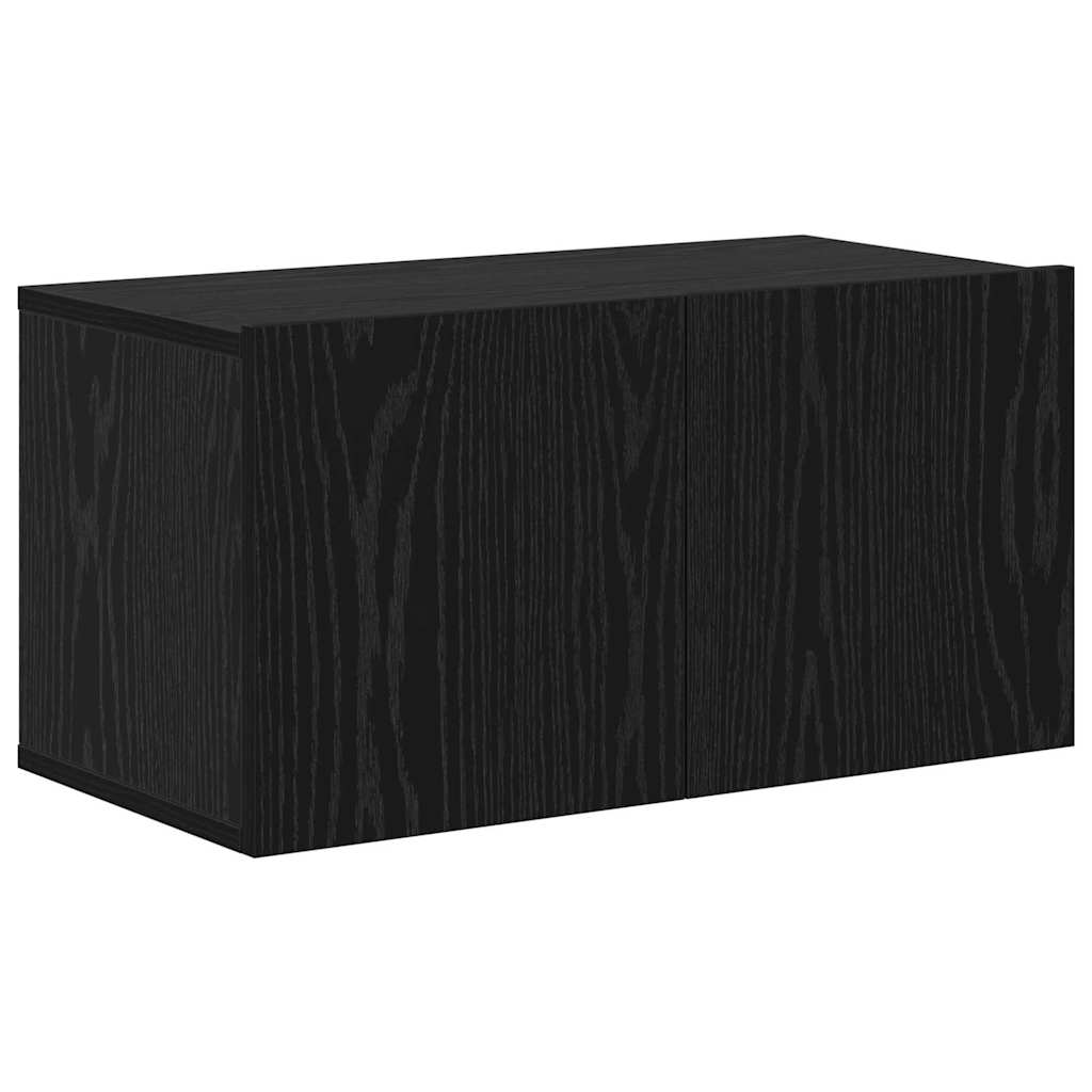 TV-Schrankset 8 pcs Schwarz Eichen-Optik Holzwerkstoff