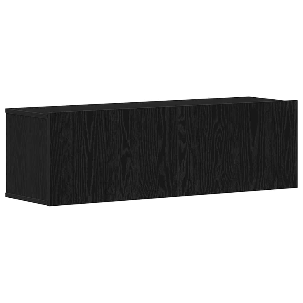 TV-Schrankset 8 pcs Schwarz Eichen-Optik Holzwerkstoff