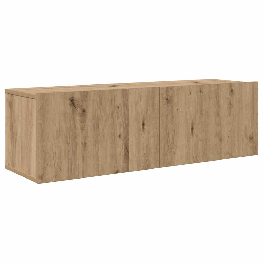 TV-Schrankset Wandmontiert 8 pcs Artisan-Eiche Holzwerkstoff