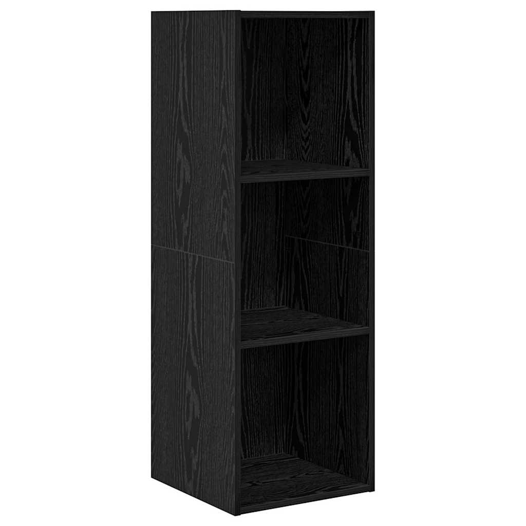 TV-Schrankset 3 pcs Schwarz Eichen-Optik Holzwerkstoff