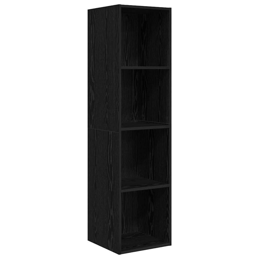 TV-Schrankset 3 pcs Schwarz Eichen-Optik Holzwerkstoff