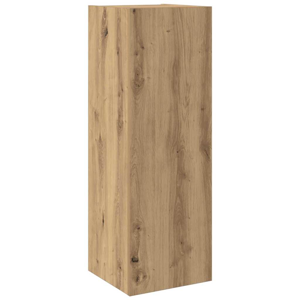 TV-Einheiten Wandmontiert 4 pcs Artisan-Eiche Holzwerkstoff