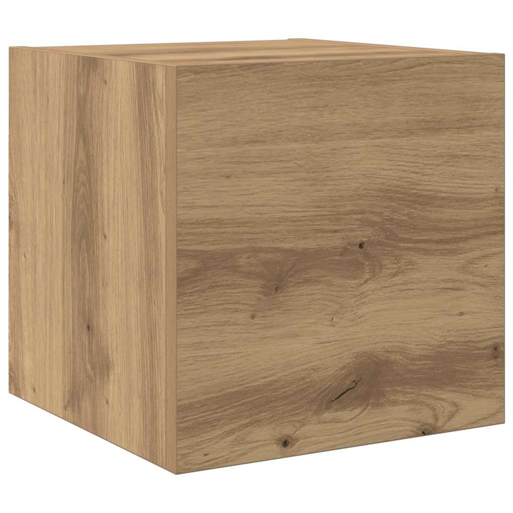 TV-Einheiten Wandmontiert 4 pcs Artisan-Eiche Holzwerkstoff