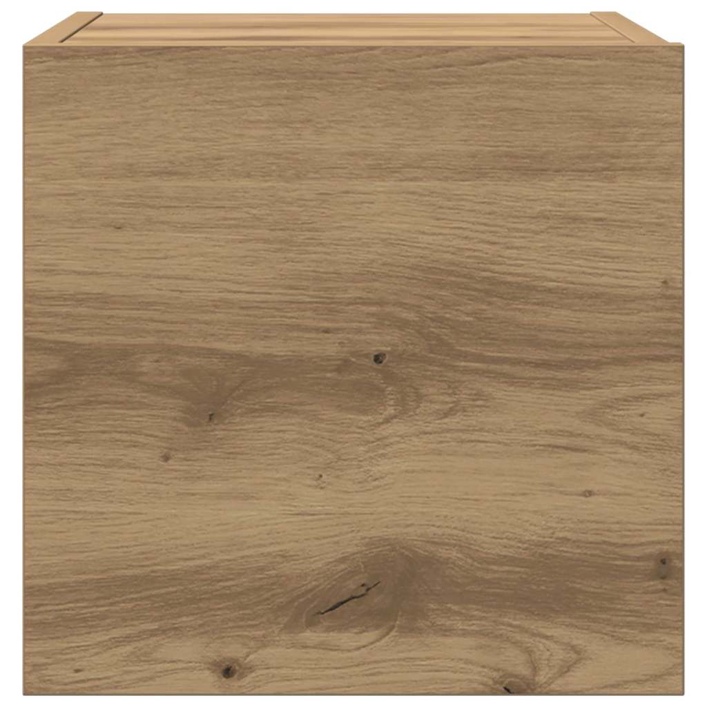 TV-Einheiten Wandmontiert 4 pcs Artisan-Eiche Holzwerkstoff