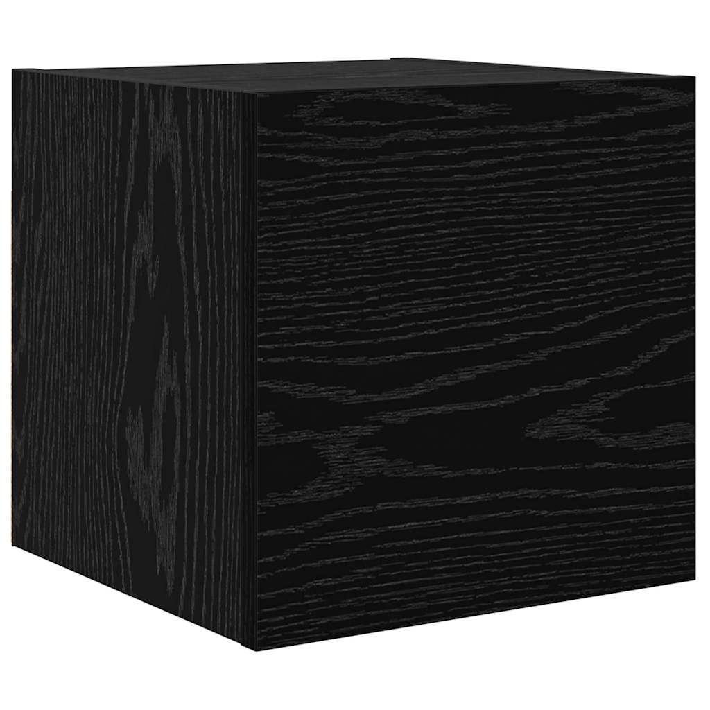 TV-Schrankset 9 pcs Schwarz Eichen-Optik Holzwerkstoff