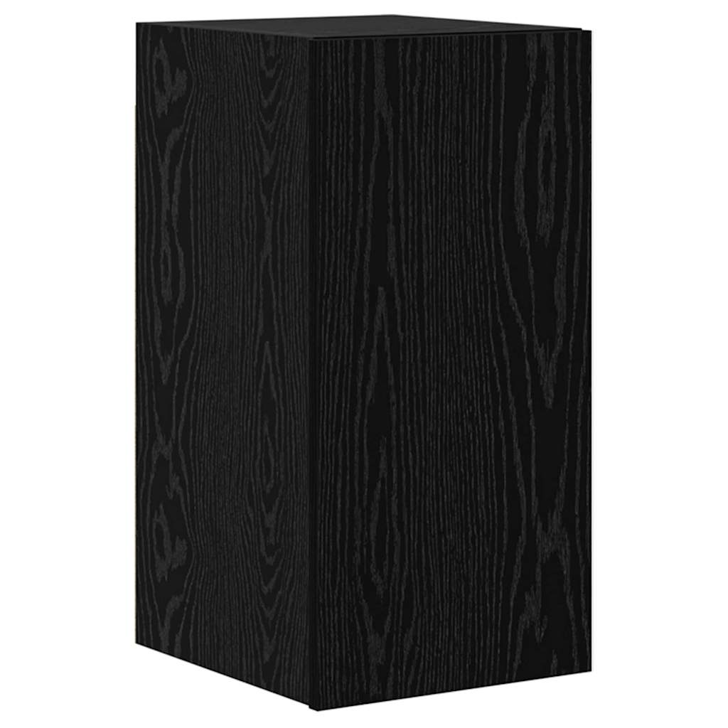 TV-Schrankset 9 pcs Schwarz Eichen-Optik Holzwerkstoff
