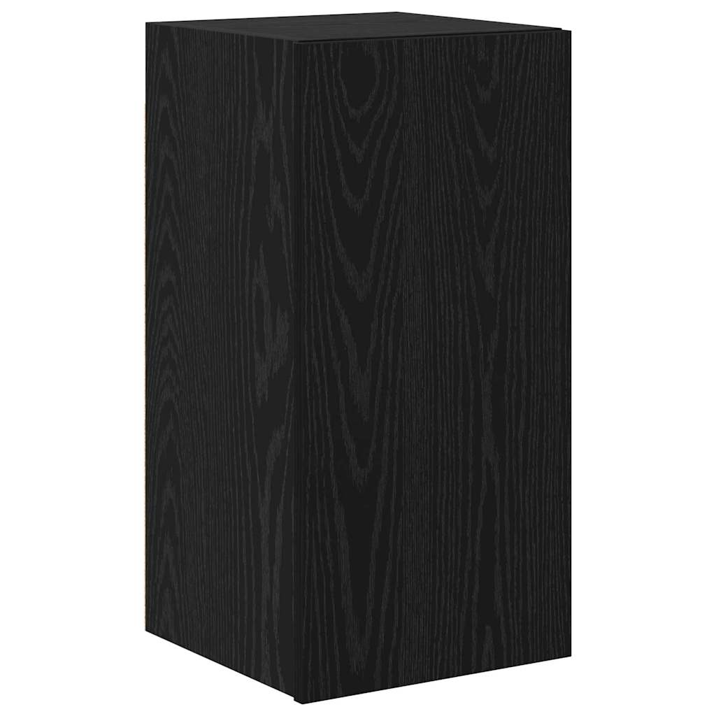 TV-Schrankset 6 pcs Schwarz Eichen-Optik Holzwerkstoff