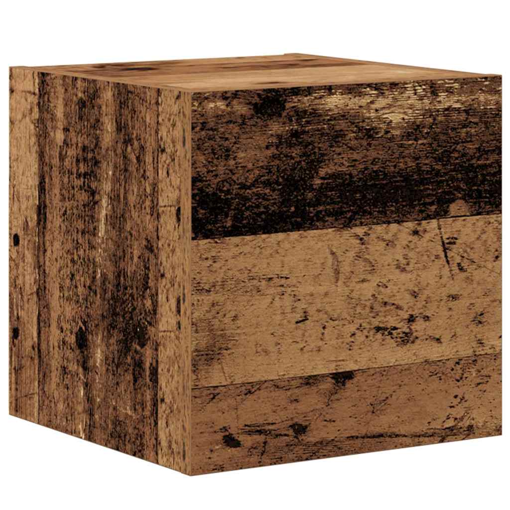 TV-Schrankset Wandmontiert 4 pcs Altholz Holzwerkstoff
