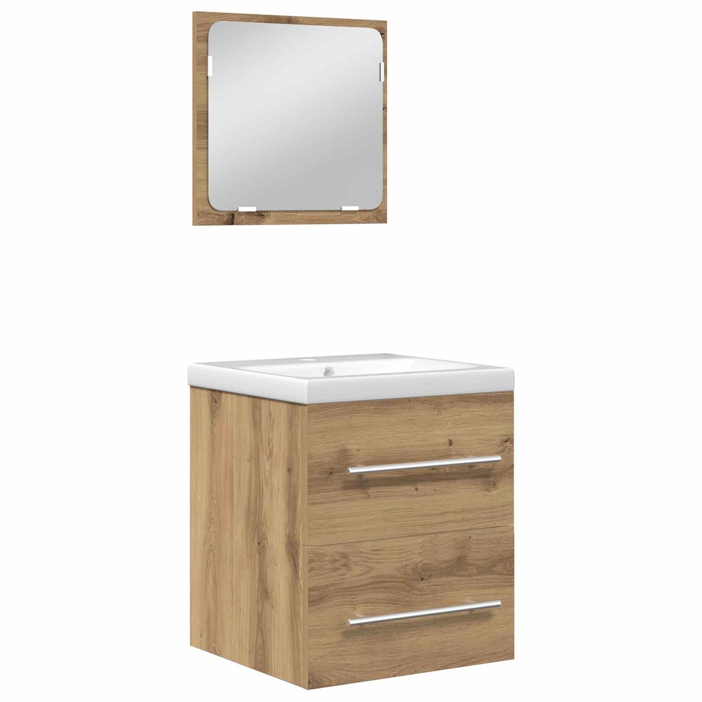 Badezimmermöbel-Set 2 pcs Artisan-Eiche Holzwerkstoff