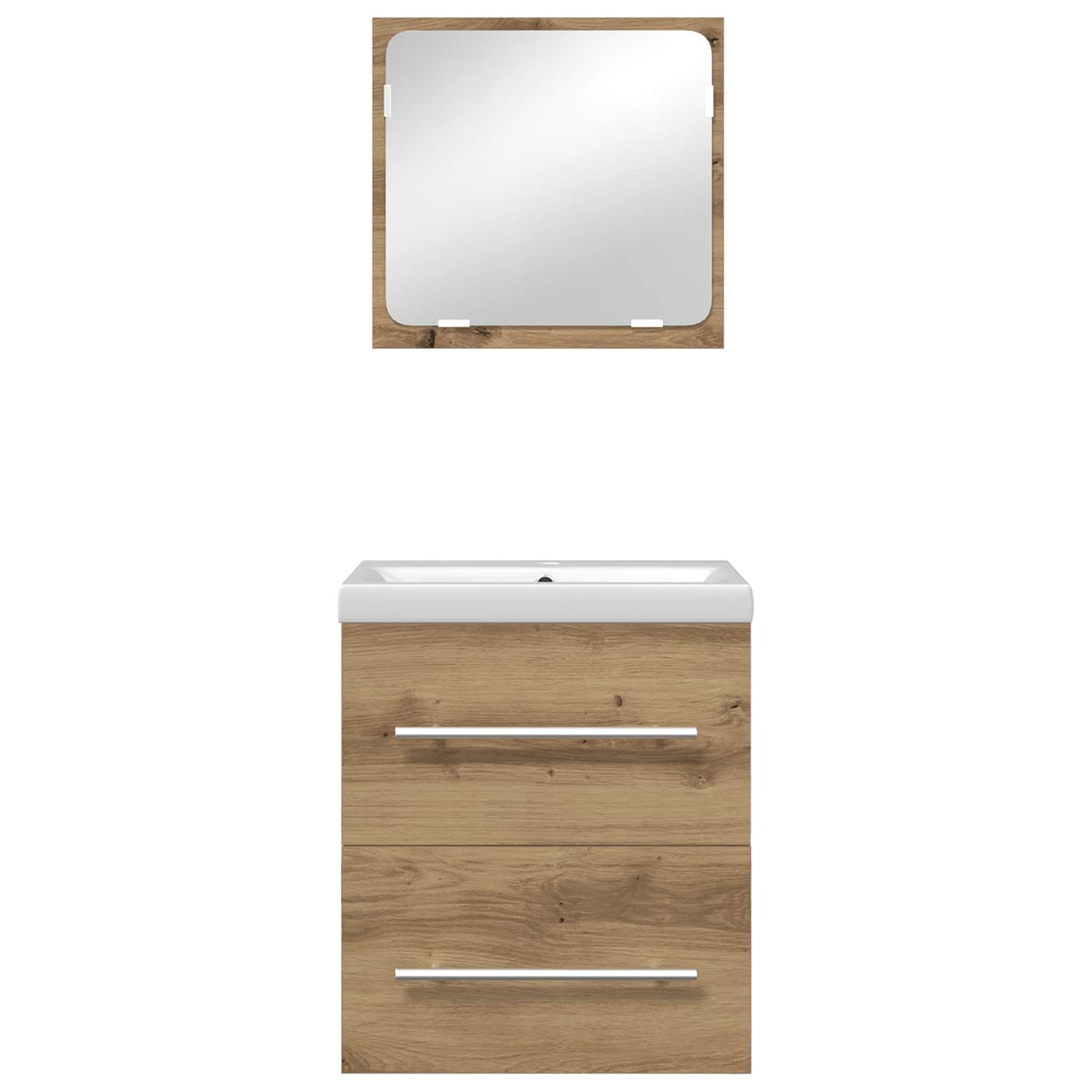 Badezimmermöbel-Set 2 pcs Artisan-Eiche Holzwerkstoff