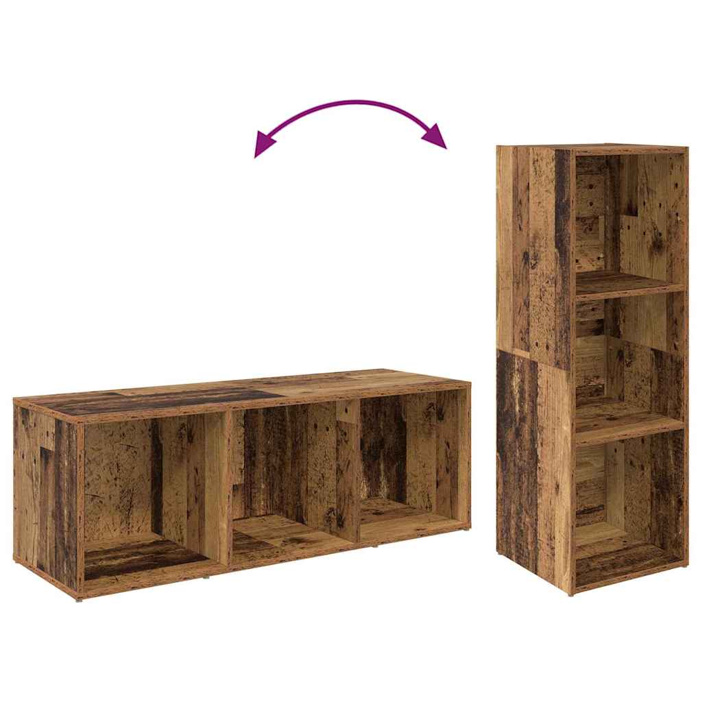 TV-Schrankset 4 pcs Altholz 37 x 35 x 107 cm Holzwerkstoff