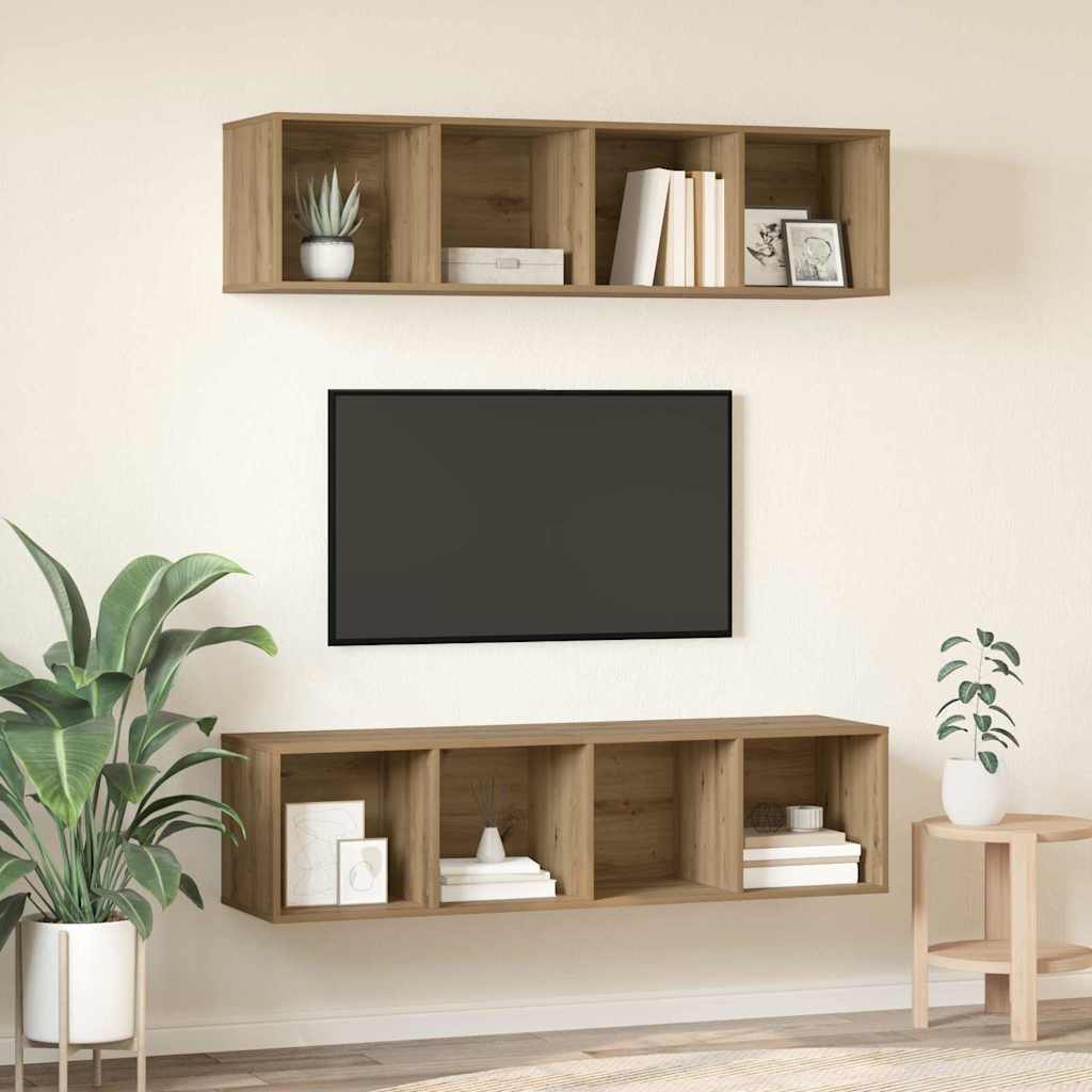 TV-Schrankset 2 pcs Artisan-Eiche 37 x 37 x 142,5 cm