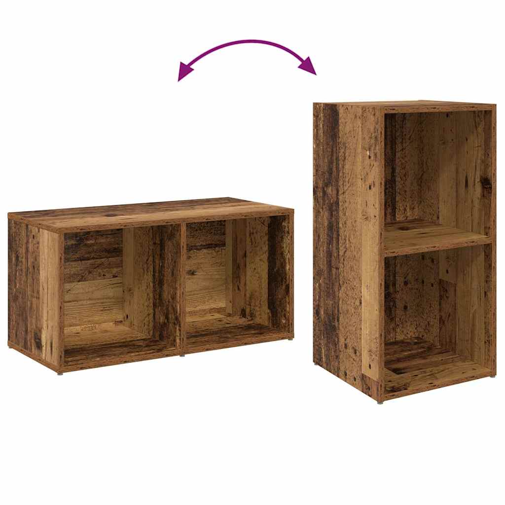 TV-Schrankset 4 pcs Altholz 37 x 37 x 72 cm Holzwerkstoff