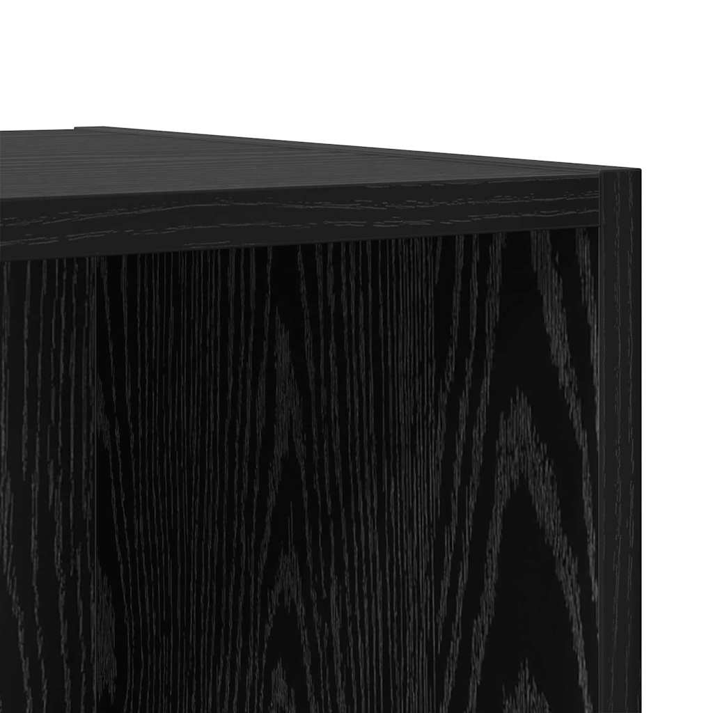 TV-Schrankset 4 pcs Schwarz Eichen-Optik 37 x 37 x 72 cm