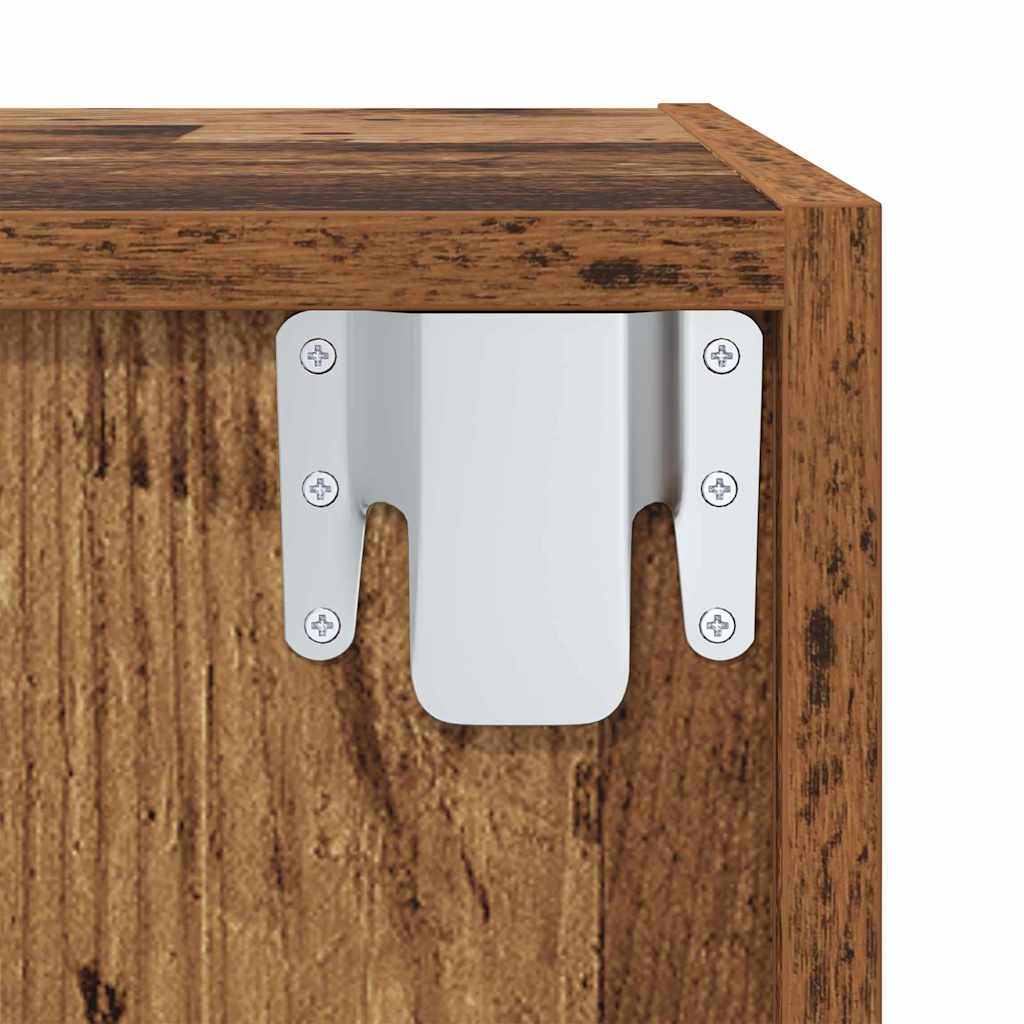 TV-Schrankset 2 pcs Braun 37 x 37 x 142,5 cm Holzwerkstoff