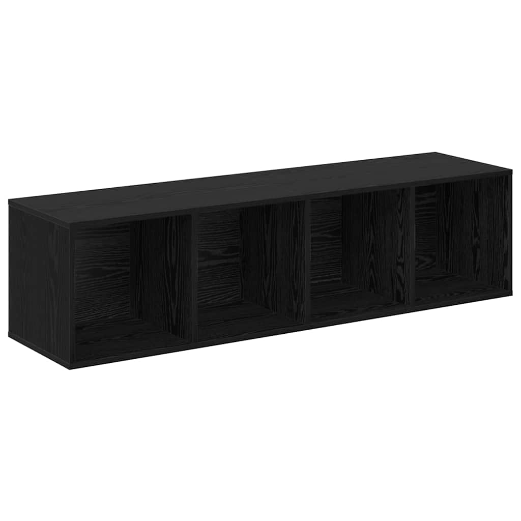 TV-Schrankset 4 pcs Schwarz 37 x 37 x 142,5 cm Holzwerkstoff