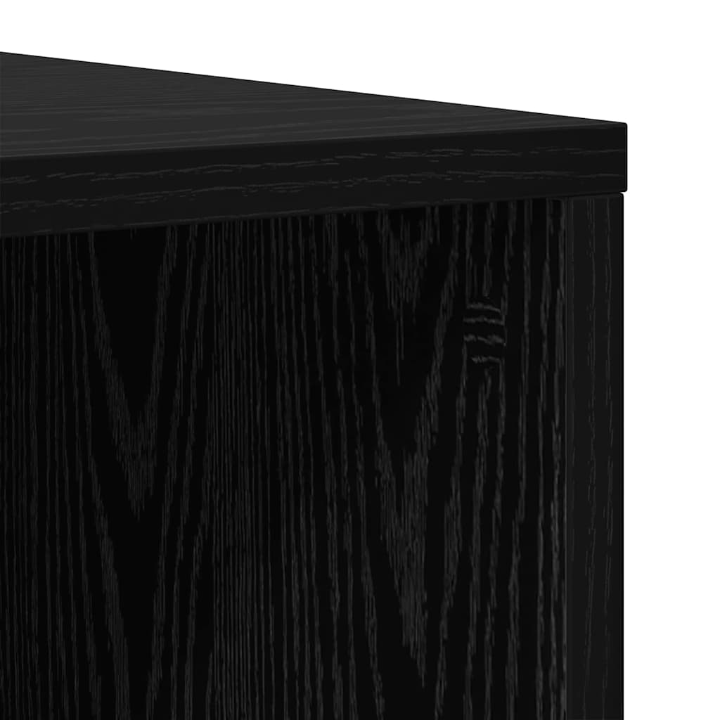 TV-Schrankset 3 pcs Schwarz Eichen-Optik 37 x 35 x 107 cm