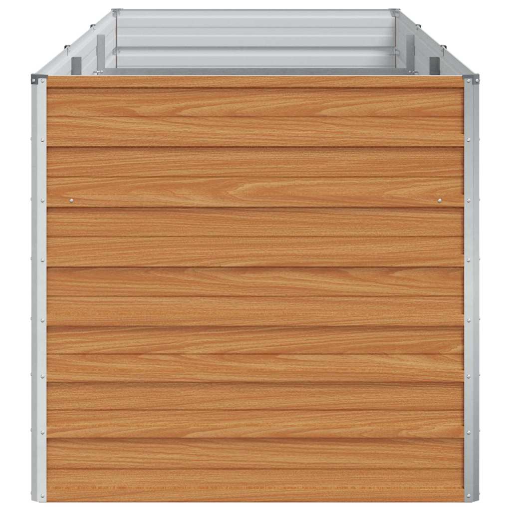 Hochbeet Hellbraun 240 x 80 x 77 cm Verzinkter Stahl
