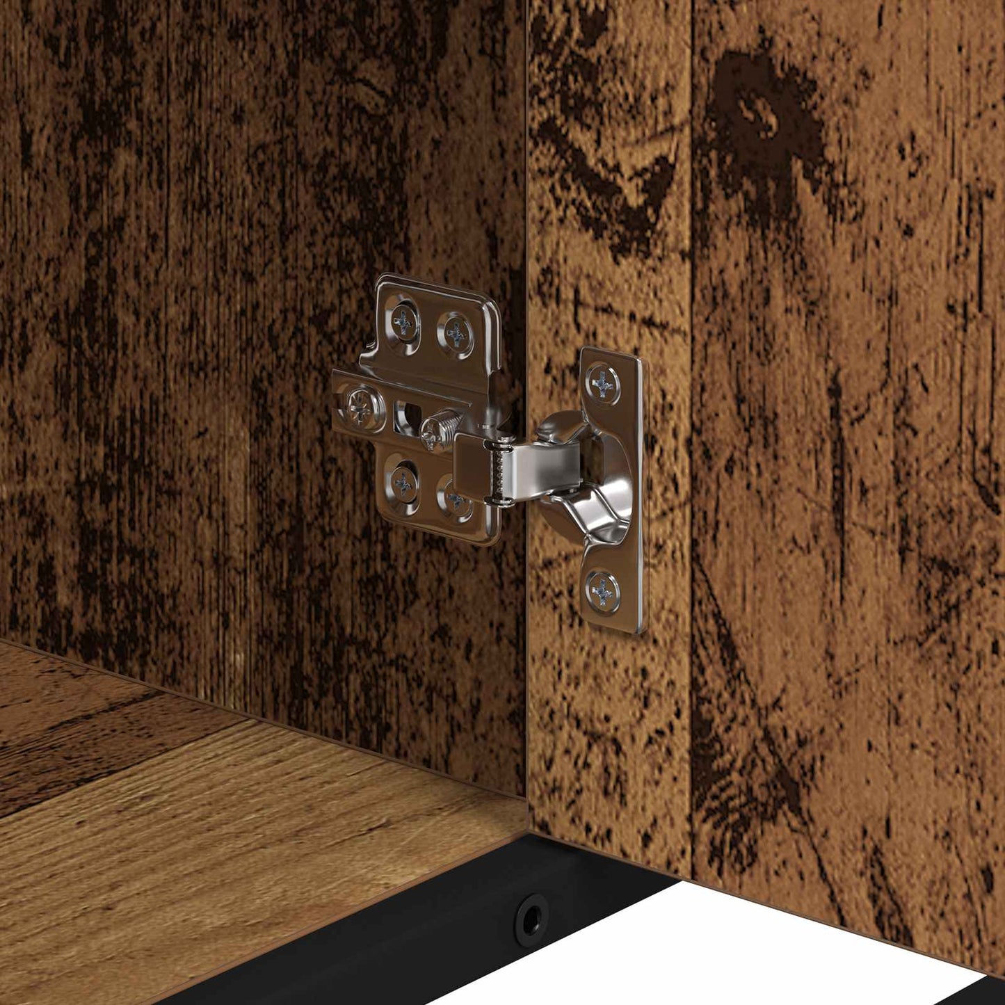 Badezimmerschrank mit Tür Altholz 80 x 33 x 60 cm Holzwerkstoff