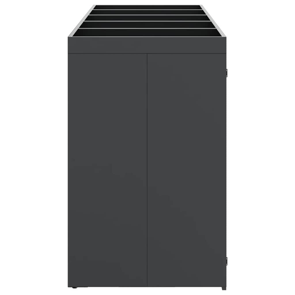 Wagenmüllbehälter für 5 Behälter 340 x 77,5 x 121,5 cm Stahl