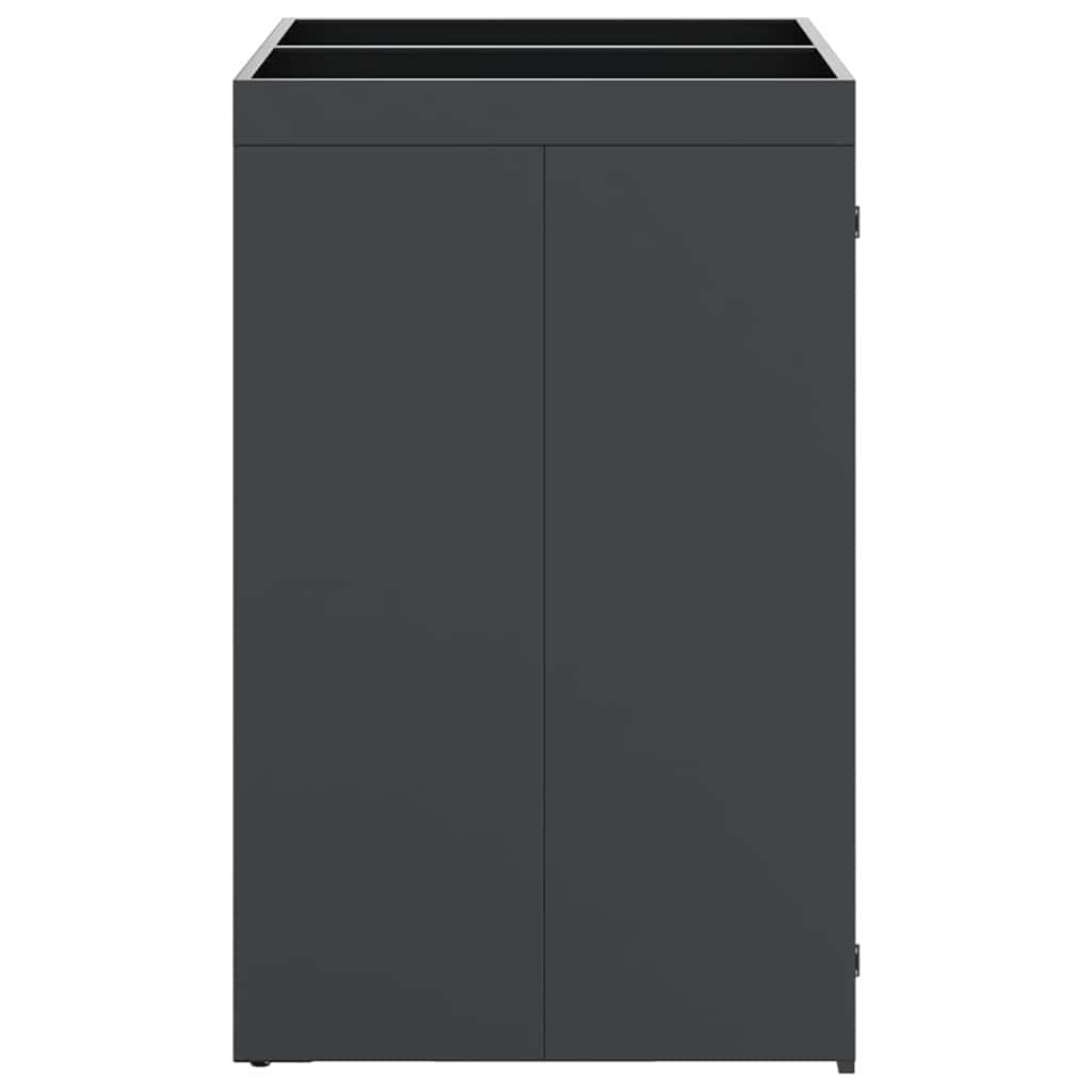 Wagenmüllbehälter für 2 Behälter 136 x 77,5 x 121,5 cm Stahl