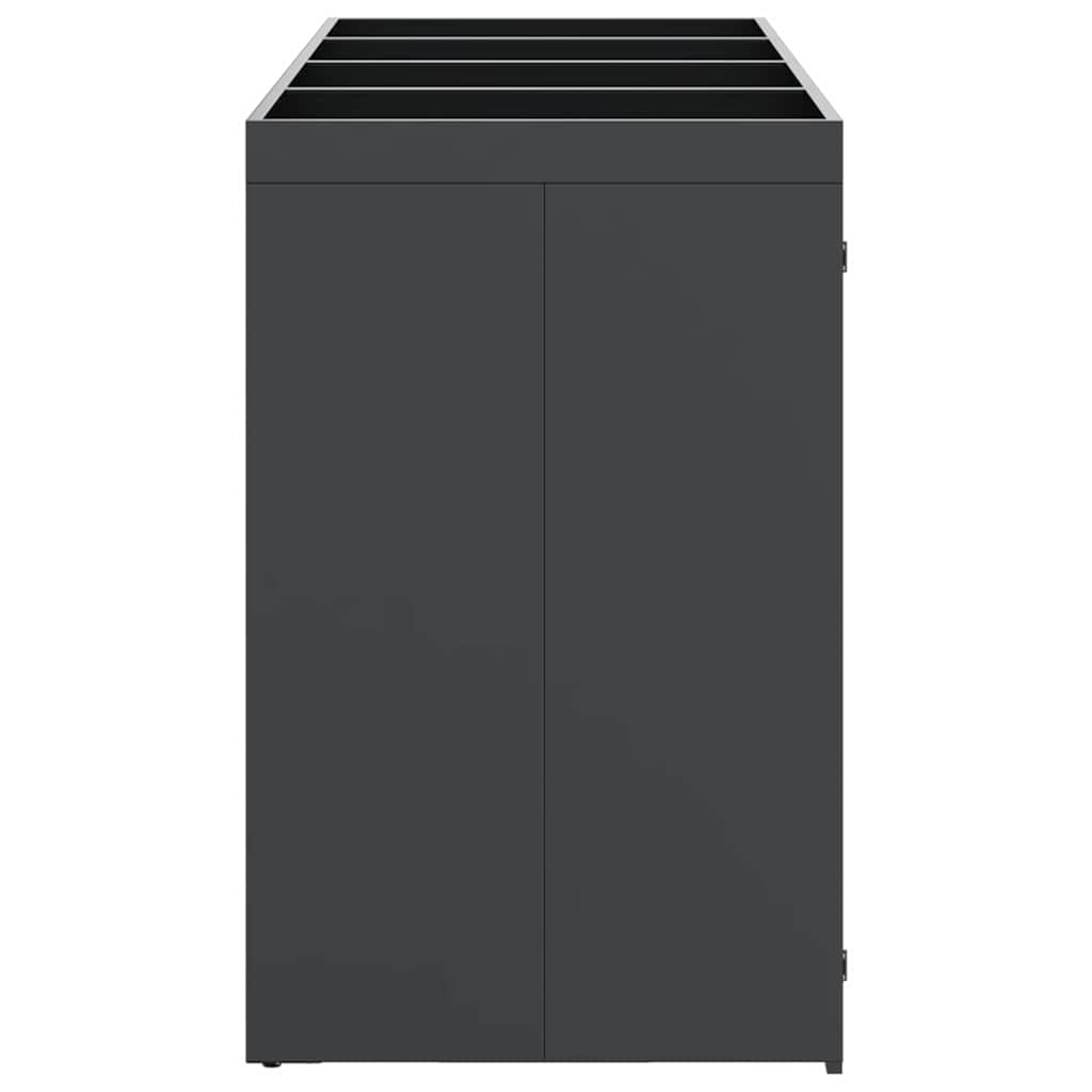 Wagenmüllbehälter für 4 Behälter 272 x 77,5 x 121,5 cm Stahl
