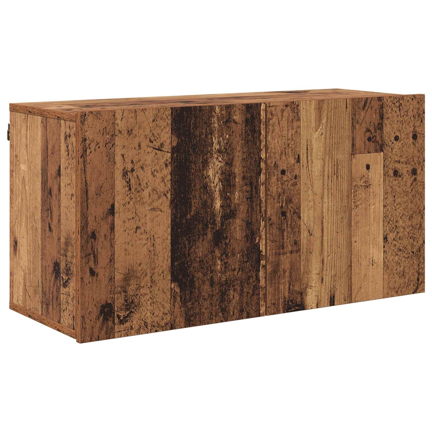 TV-Schränk Wandmontiert 4 pcs Altholz Holzwerkstoff