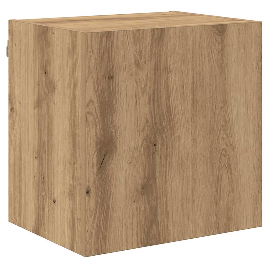 TV-Wandgeräte 4 pcs Artisan-Eiche Holzwerkstoff