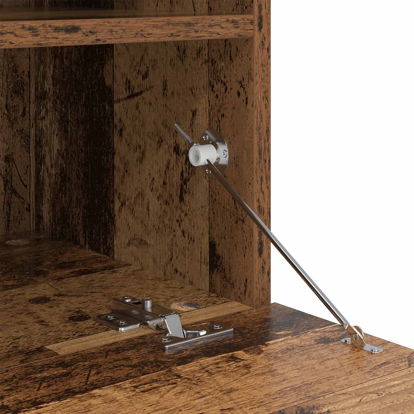 TV-Wandschrank-Set mit LED-Lichtern 7 pcs Altholz Holzwerkstoff