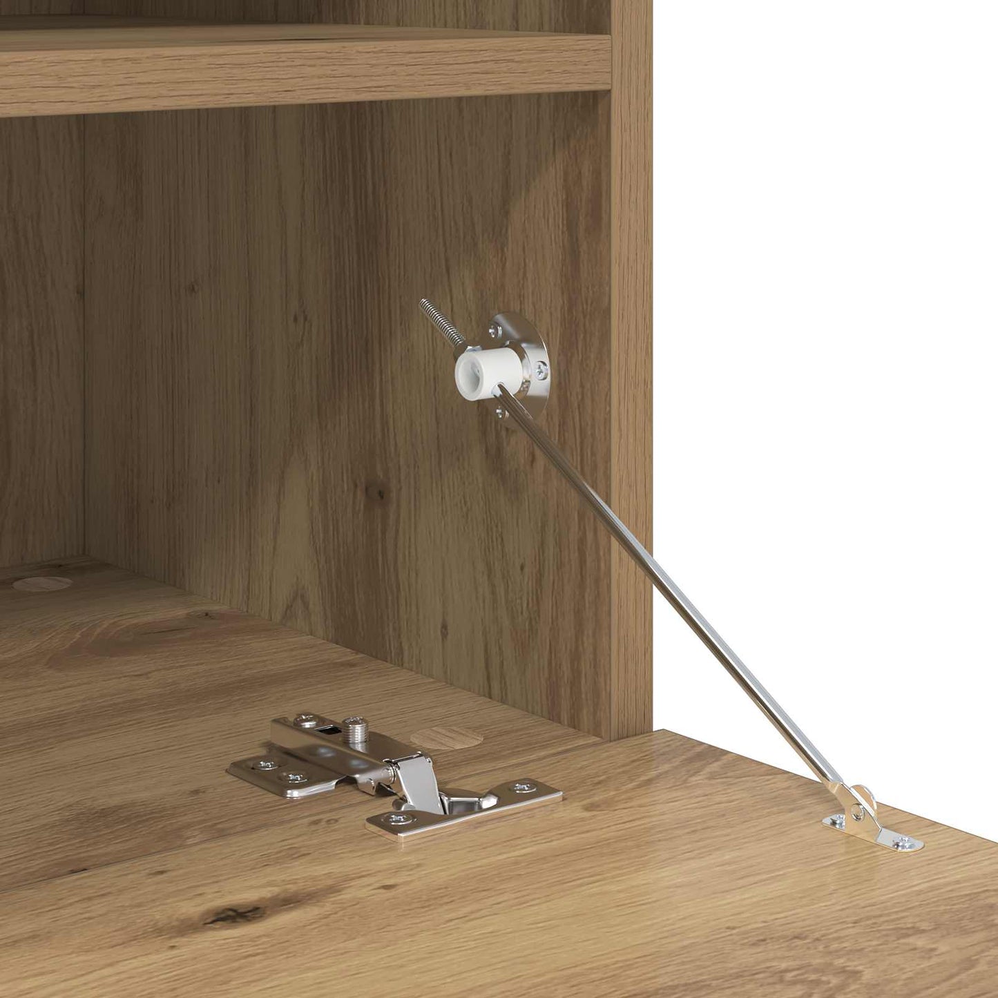 TV-Wandschrank-Set mit LED-Lichtern mit LED 7 pcs Artisan-Eiche
