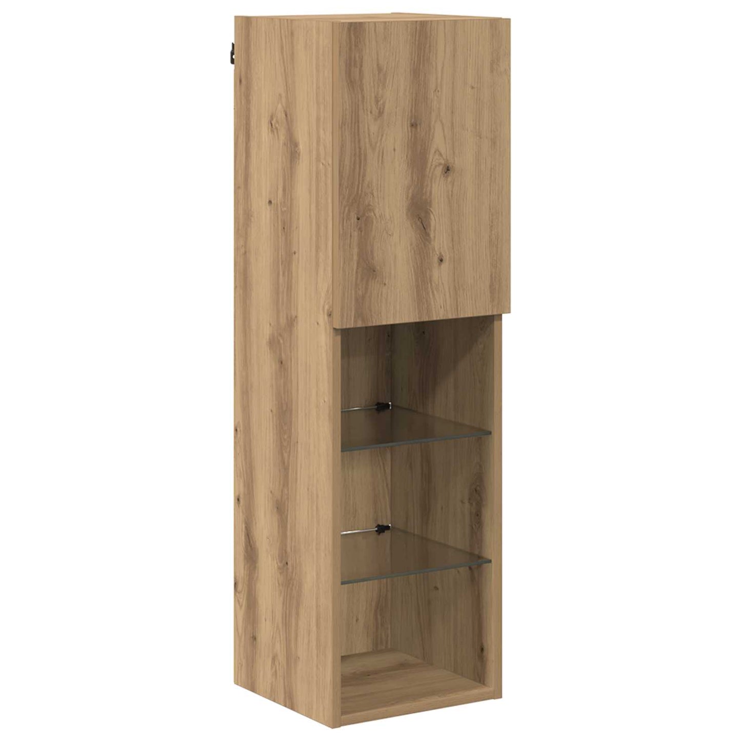 TV-Wandschrank-Set mit LED-Lichtern mit LED 7 pcs Artisan-Eiche