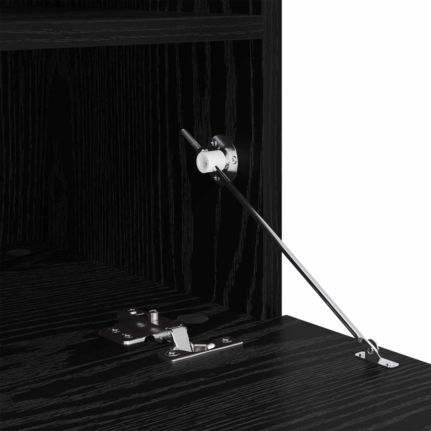 TV-Wandschrank-Set mit LED-Lichtern 7 pcs Schwarz Eichen-Optik