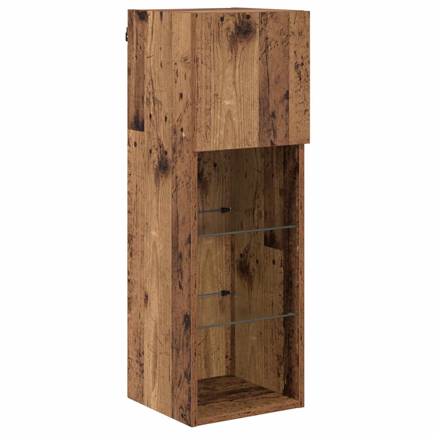 TV-Wandregale Wandmontiert 4 pcs Artisan-Eiche Holzwerkstoff