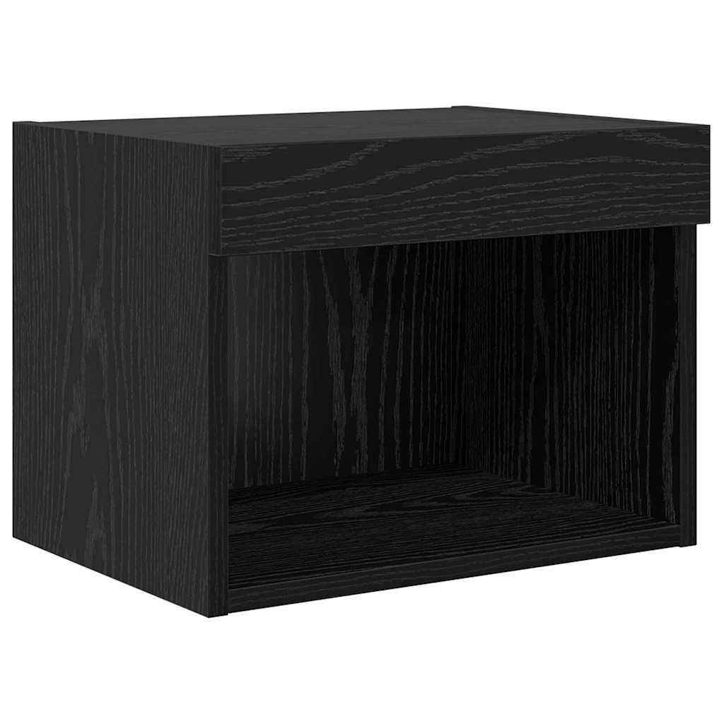 TV-Wandgeräte 5 pcs Schwarz Eichen-Optik Holzwerkstoff