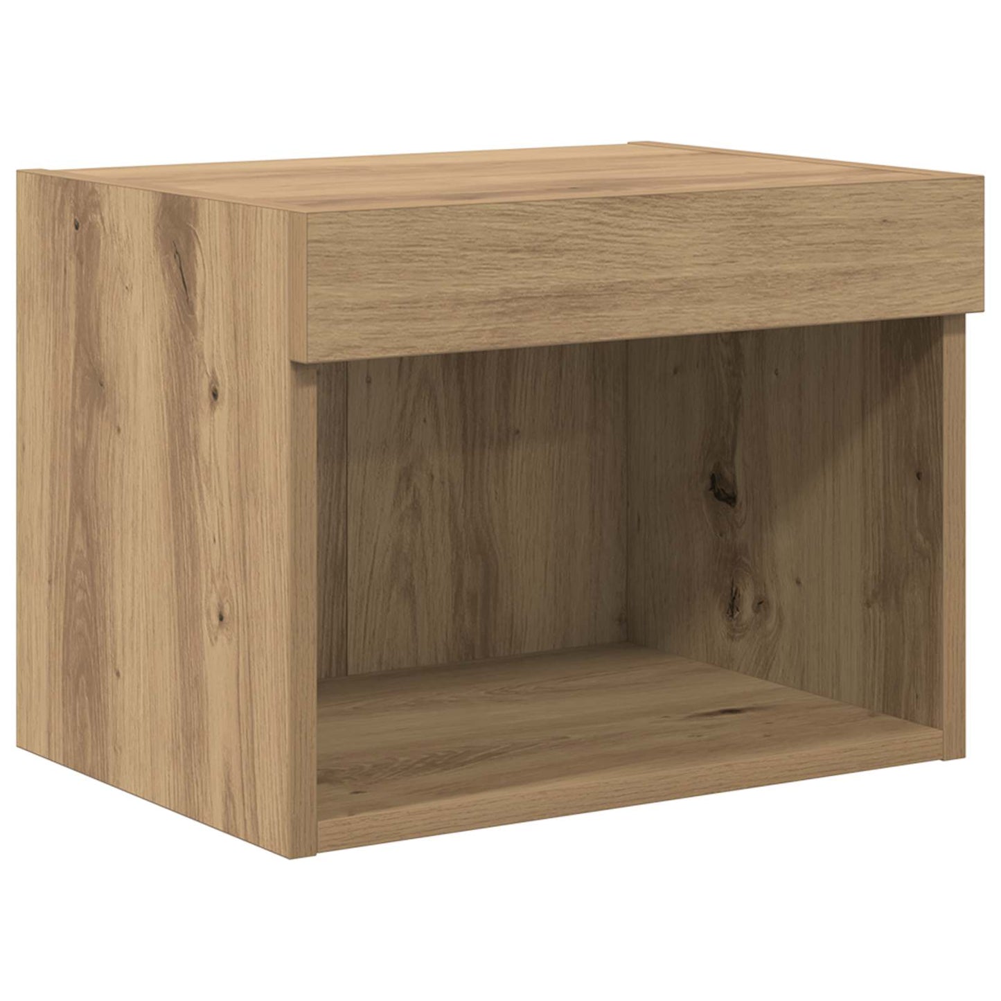 TV-Wandregal-Set mit LED 5 pcs Artisan-Eiche Holzwerkstoff