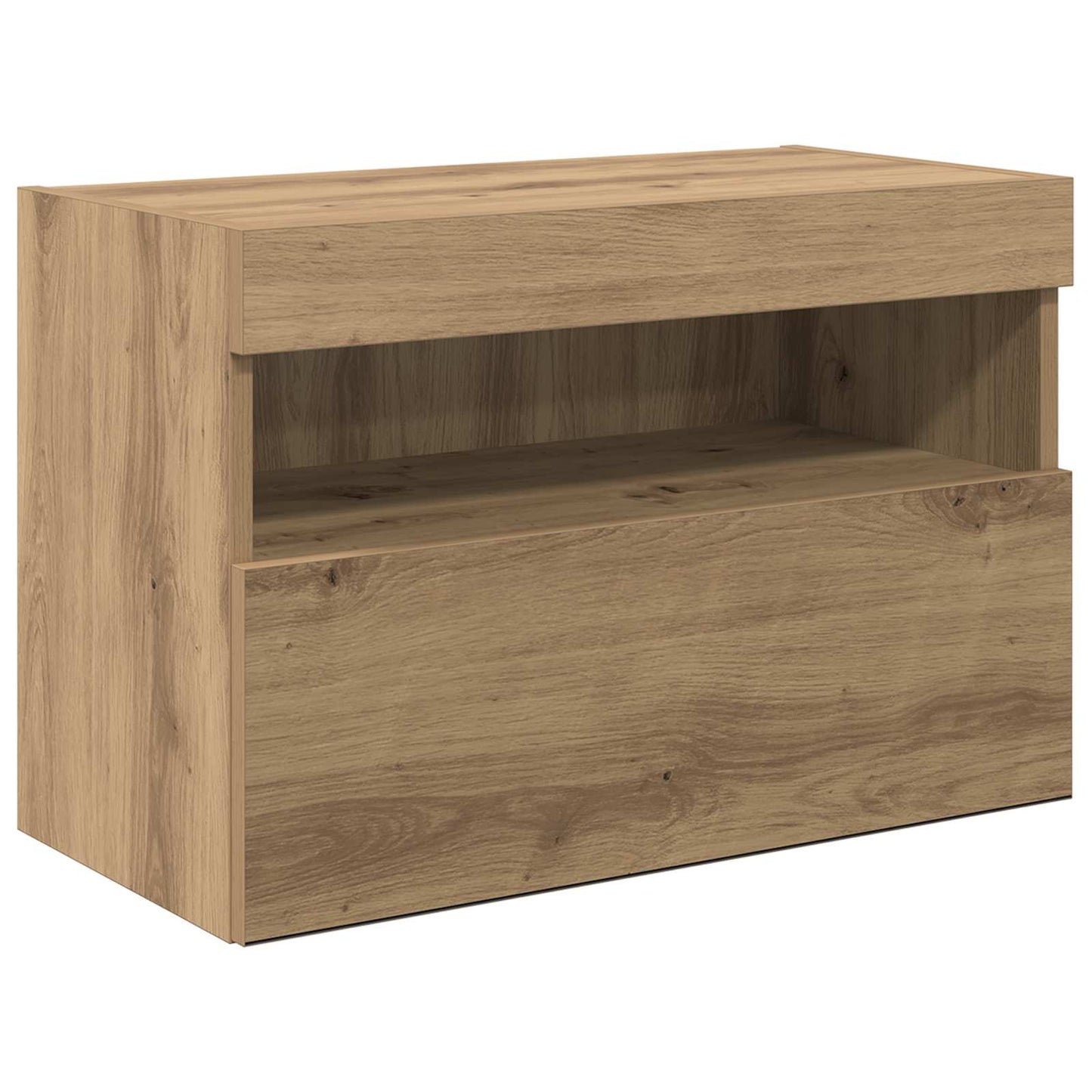 TV-Wandgeräte Wandmontiert 6 pcs Artisan-Eiche Holzwerkstoff