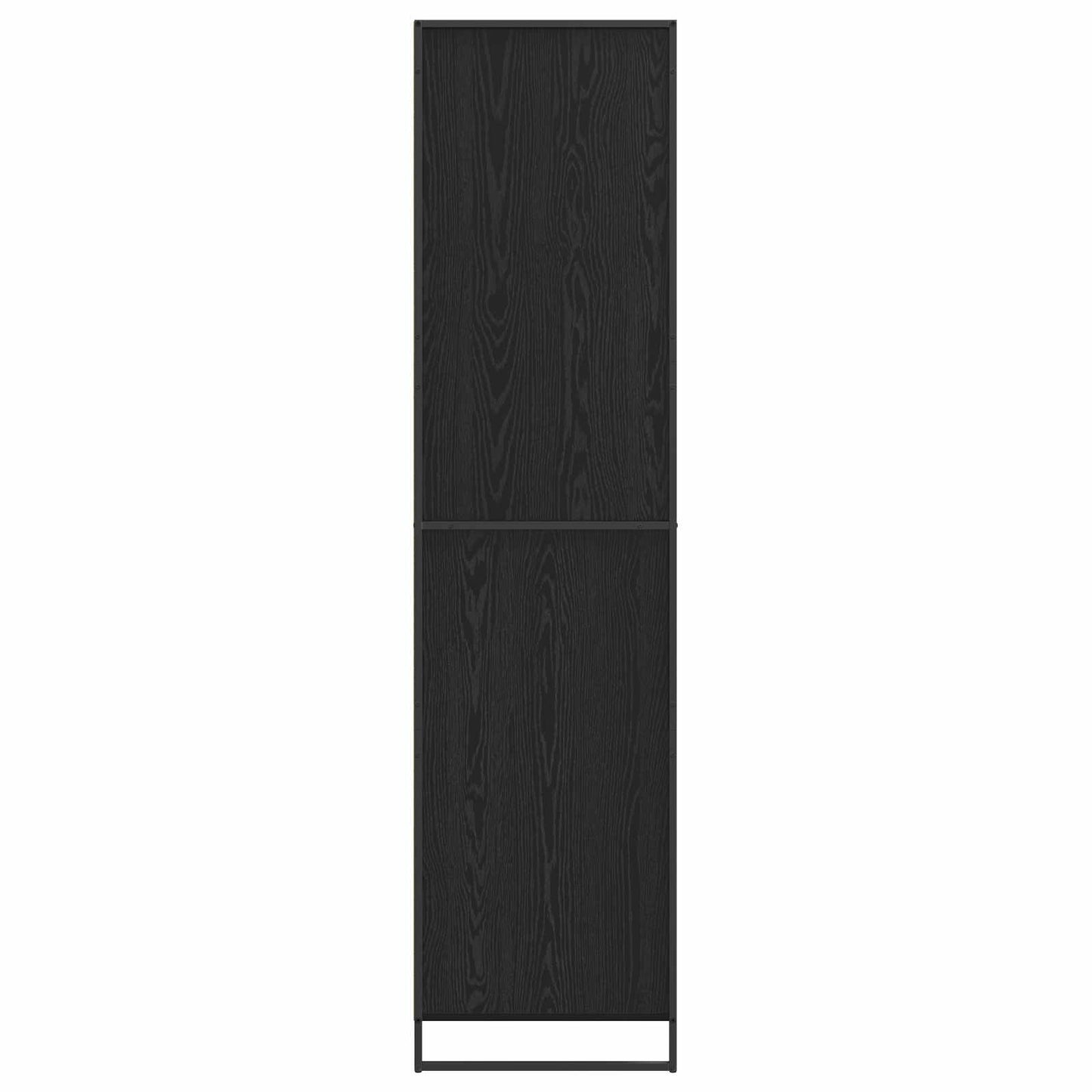 Warderobe mit Tür 2 pcs Schwarz Eichen-Optik 50 x 50 x 200 cm