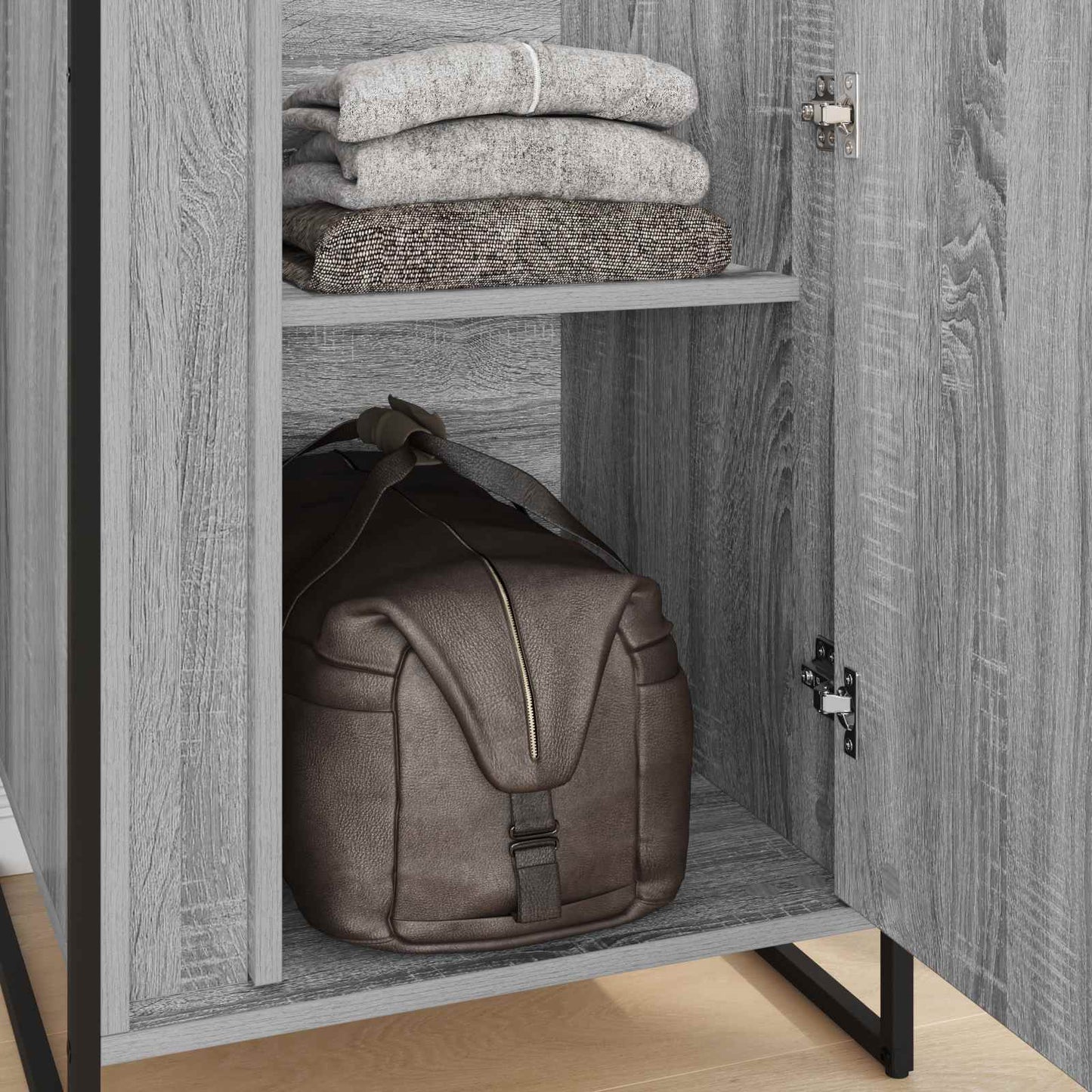 Warderobe 2 pcs Graues Sonoma 50 x 50 x 200 cm Holzwerkstoff
