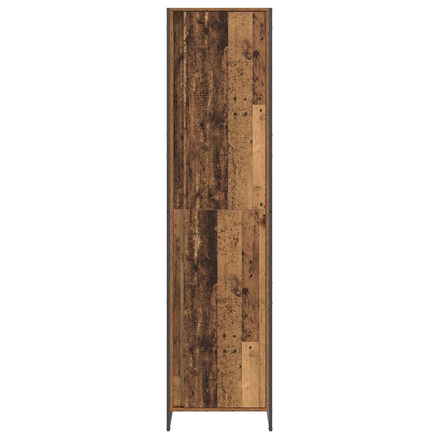 Warderobe mit Tür 2 pcs Altholz 50 x 50 x 200 cm Holzwerkstoff